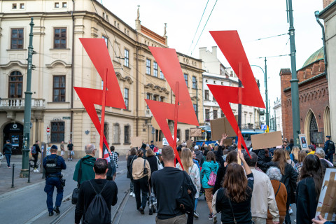Protest "Ani jednej więcej" w Krakowie, 2023 / Fundacja Równość.org.pl
